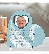 Pixie's Gifts Handmade Personalised Bereavement Plaque with Photo - Laser Cut Memorial Decor from...