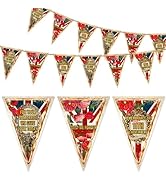 Lest We Forget Bunting, 18PCS Poppies for Remembrance Day Bunting Lest We Forget Flag for Remembr...