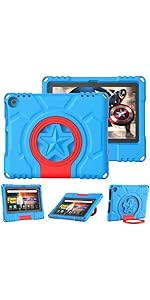 Amazon Fire HD 8 Tablet Case for Kids (12th/10th Generation, 2024/2022/2020), Not fit Sony TCL, M...