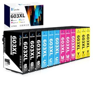 Vintella 603XL Ink Cartridges Multipack Replacement for Epson 603 Ink Cartridges Multipack for Expression Home XP-3100 XP-4100 XP-2100 XP-2105 XP-3105 Workforce WF-2810 WF-2830 WF-2835 WF-285