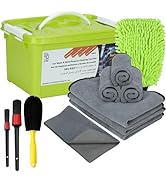 DU Life Microfibre Car Wash Towels, 3Pcs 60x40cm Car Cleaning Cloths, Car Drying Towels Super Abs...