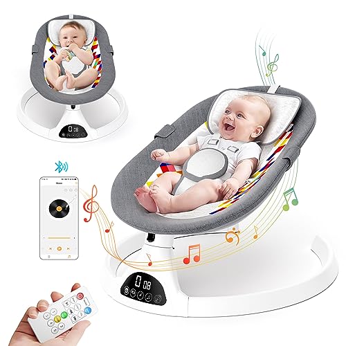 Aoykkii Electric Baby Bouncer with Connect Blueteeth and Remote Control