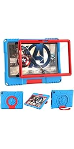 Fire HD 10 Tablet Case for Kids (13/11th Gen, 2023/2021) -Mansiruyi Lightweight Shockproof Case w...