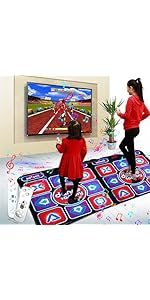 Dance Mat for Adult Kids Boys Girls, Double Dance Mat for TV Computer User Electronic Music Dance...