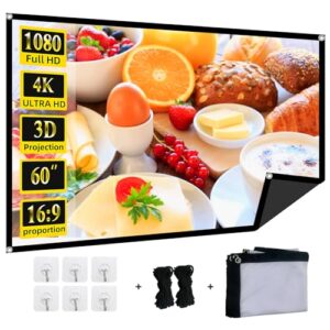 Foldable 60-inch Projector Screen