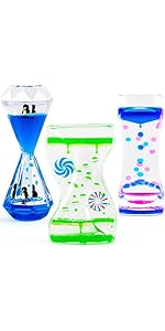 Sensory Toys for Relaxation- Liquid Timer Anxiety Relief Toy Liquid Motion Bubbler Sensory Lamp f...