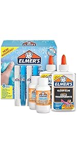 Elmer’s Glue Frosty Slime Kit | with Clear PVA Glue, Glitter Glue Pens & Magical Liquid Activator...