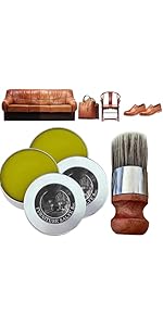 Aimisite Evergloss Leather Furniture Repair, Wise Owl Furniture Salve & Brush Deep Repair Car Sea...