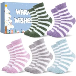 Christmas Gifts for Women Fluffy Socks: Fluffy Socks Womens 4-7 Bed Socks for Women Cosy Socks Fuzzy