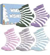 Thermal Socks Christmas Gifts for Women - 5-Pk Womens Socks Warm Ladies Socks, Stocking Fillers W...
