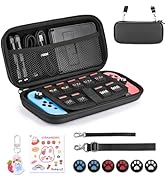 Younik Switch Accessories Bundle, 17 in 1 Switch Accessories Kit for Girls Include Switch Carryin...