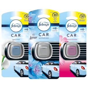 Febreze Car Vent Clip Air Freshener 3 Count | Blossom & Breeze