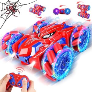 Spider Remote Control Cars - 2.4Ghz 360° Flips Double Sided Monster Truck for 4 5 6 7 8 Year Old Boys