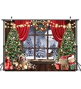 AIIKES 7x5FT Holiday Christmas Snowflake Backdrop Photography Wood Wall Home Decoration For Backd...