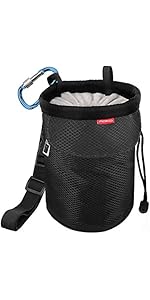 MoKo Chalk Bag, Drawstring Rock Climbing Chalk Bag Bouldering Chalk Bag Bucket
