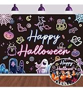 Magical Bookshelf Backdrop 7x5FT Mad Scientist Laboratory Halloween Party Decorations Skull Poiso...