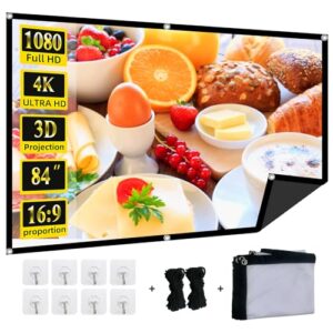 Foldable 84-inch Projector Screen