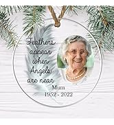 Precious Memories with Our Personalised Memorial Photo Bauble - In Loving Memory Christmas Orname...