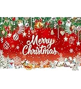 AIIKES 7x5FT Christmas Gingerbread House Backdrop Winter Snow Backdrop Christmas Biscuit Candy Ph...