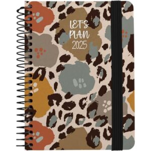 Grafoplas | Agenda 2025 Annual Day Page a6 | Print Design | Spanish | Hardcover Lined Fabric | Elastic Closure | Includes Stickers Icons and Messages | January to December | FSC Certified