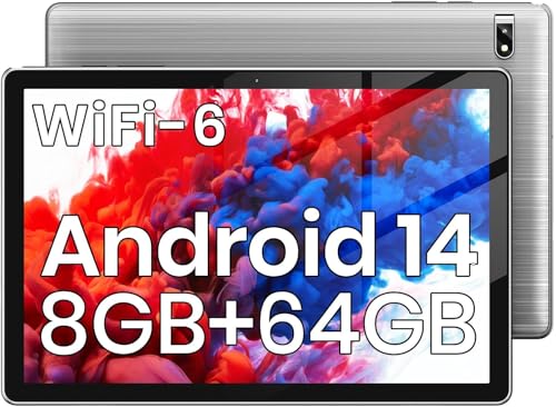 Tablet: Android 14 Tablet - 2024 Newest 10.1 Inch Octa-core Processor