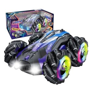 Remote Control Cars - RC Stunt Car with Hand Gesture Control - RC Car Toys for 6 Year Old Boy - RC Gesture and Remote Control Car Dual Mode for Boys Toys Age 6 Plus - RC Cars for Kids Toys for Boys