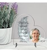 Personalised 'Those we love don't go away' Freestanding Acrylic or MDF Photo Plaque - Memorial Gi...