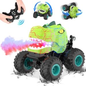 Dinosaur Remote Control Monster Truck - Dinosaur Toys for 3 4 5 6 7 8 Year Old Boys