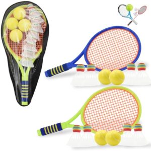 Zequech Badminton Tennis Dual-Purpose Suit-A Pair of Racket+multi-ball+storage Bag