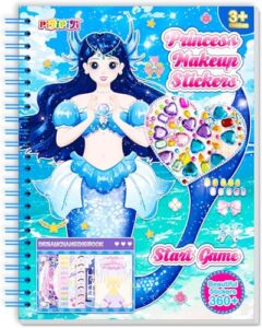 LIKYMO Craft Sticker Activity Books Set: Dress-Up Princess & Mermaid