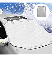 Omevett Car Windscreen Covers Frost, Magnetic Car Windshield Cover for Winter, Thicken Ice Protec...