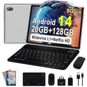 Android 14 Tablet 10 Inch Tablet with 20GB RAM+128GB ROM(TF 1TB)