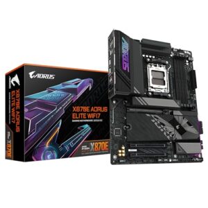 GIGABYTE X870E AORUS ELITE WIFI7 Motherboard - Supports AMD Ryzen 9000 CPUs