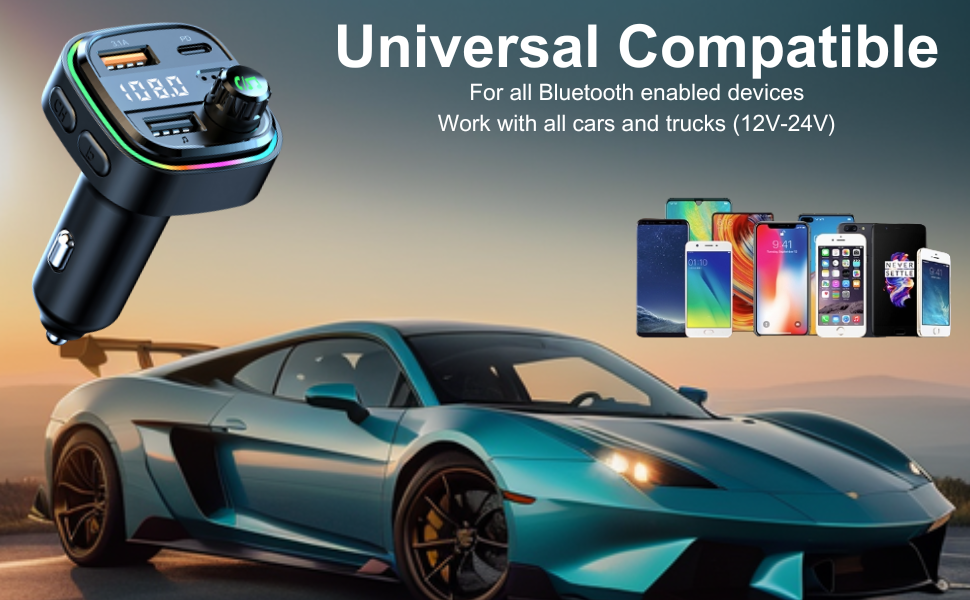 wireless in-car radio adapter car kit bluetooth wireless radio adapter car kit car van accessories