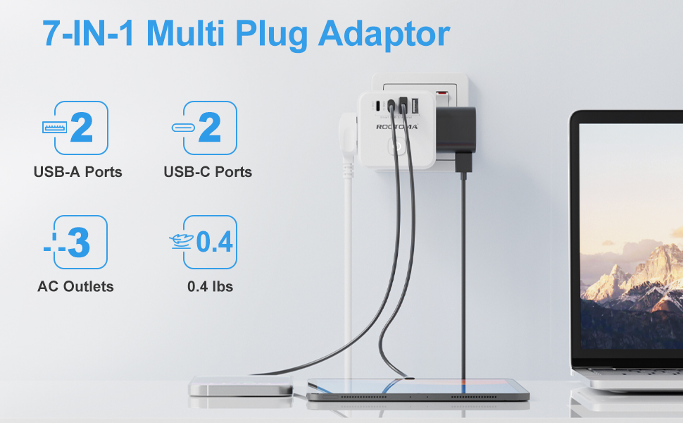3 way plug adapter uk