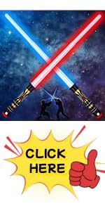 3 Colors Retractable Lightsaber Christmas Stocking Filler Gift for Boys Kids