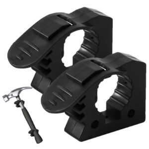 Axe Mount | 2X Rubber Clamp Mounting Brackets Kit | Shovel Axe Holder Mount for 1.2 to 1.6 Inches Diameter Tool Handles