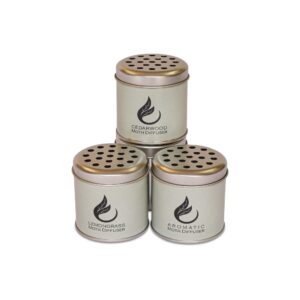 Clothes Moth Deterrent Diffusers Set For Wardrobes - Repels Clothes Moths - Essential Oils - Long Lasting - 4 Tins