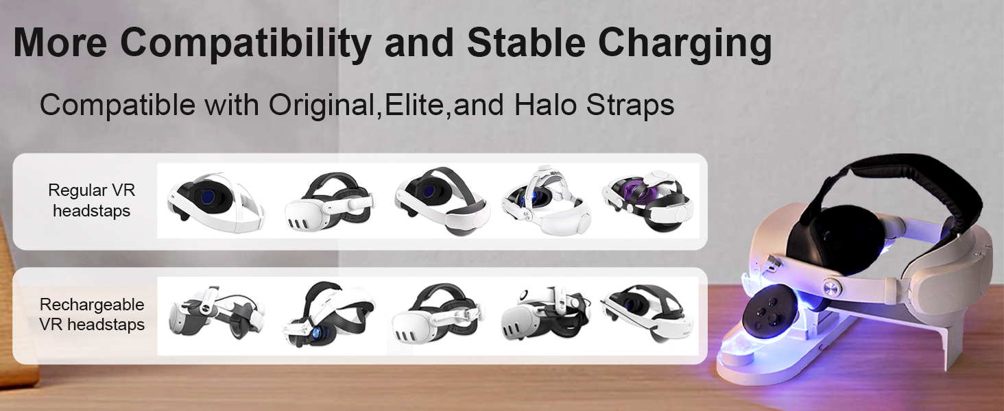 vr charging dock for Meta quest 3s