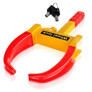 Yorkshire Homeware Wheel Clamp Lock Universal Security Tire Lock Adjustable Anti-Theft Locking for Trucks