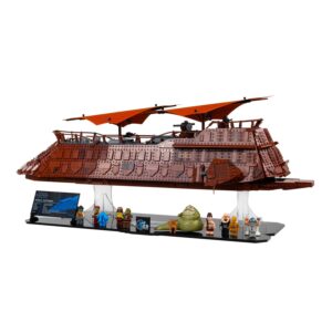 WICKED BRICK Display Stand for LEGO Star Wars UCS Jabba’s Sail Barge (75397) – Easy Assembly Black Gloss Acrylic Display Stand for Jabba's Sail Barge Adult LEGO Set | Set Not Included