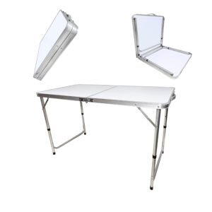 3FT heavy-duty folding table camping self-service wedding banquet market garden party market stall picnic indoor and outdoor folding carrying handle