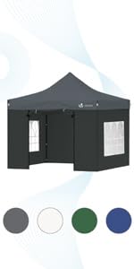 Gazebo 3x3m Grey