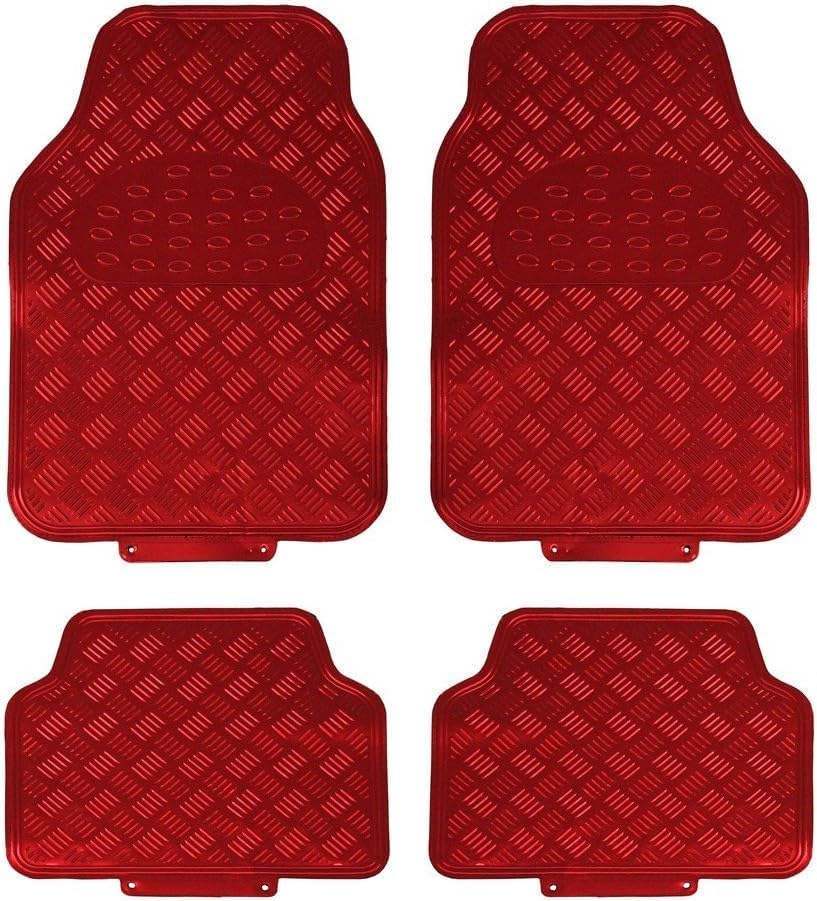 EVOKK Heavy Duty 5kg Rubber Car Mats - Non-Slip Deep Dish Floor Mats for Cars