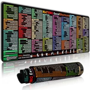 MATKING Excel Shortcuts Mouse Mat Large