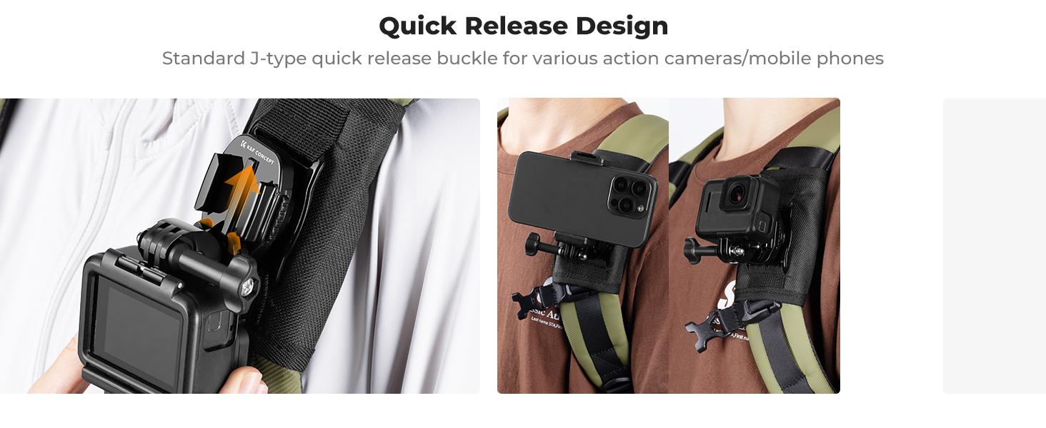 Shoulder Strap Mount Quick Release Clamp Action Camera Accessories