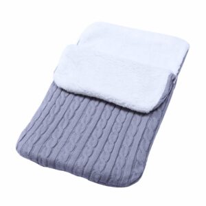 Wifgmjy Baby Fleece Swaddle Blanket Newborn Baby Swaddle Wrap Infant Winter Warm Knitted Swaddle Baby Girls Boys Stroller Baby Accessorie