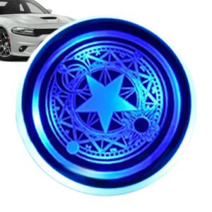 Car Cup Holder Mat | Anti-Slip Car Cup Holder Coaster with LED Lights - Drink Cup Mat Vehicle Interior Decoration Atmosphere Light for SUV