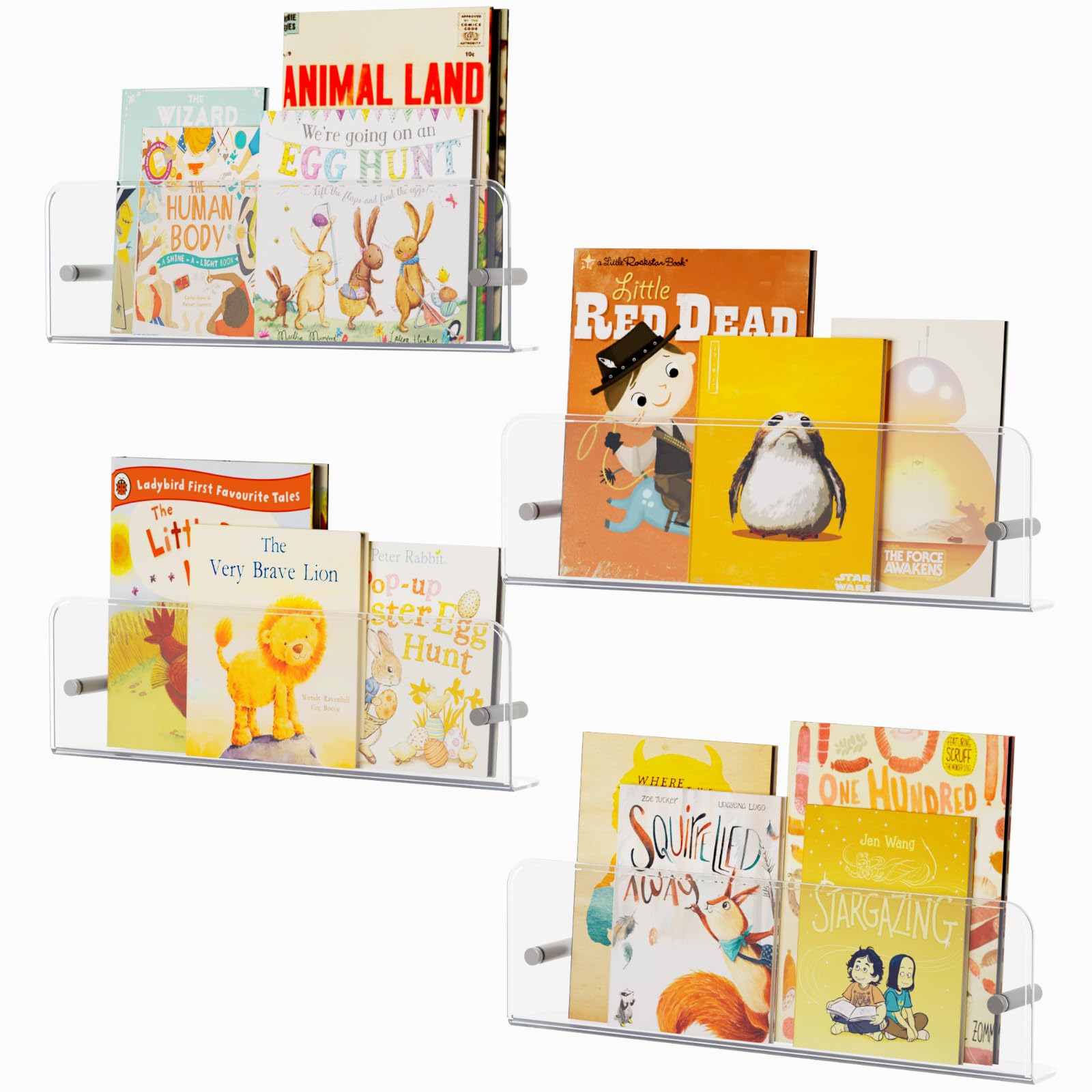 Lifewit Nursery Bookshelf 4 Pack
