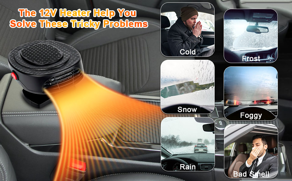 Two different types of Portable Car Heater